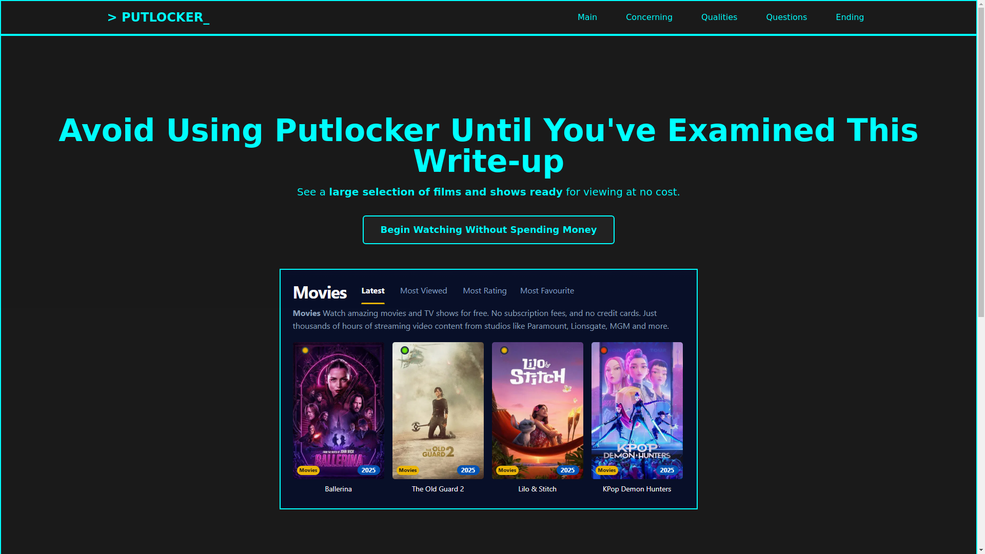 website screenshot of https://putlocker-dla5.pages.dev/