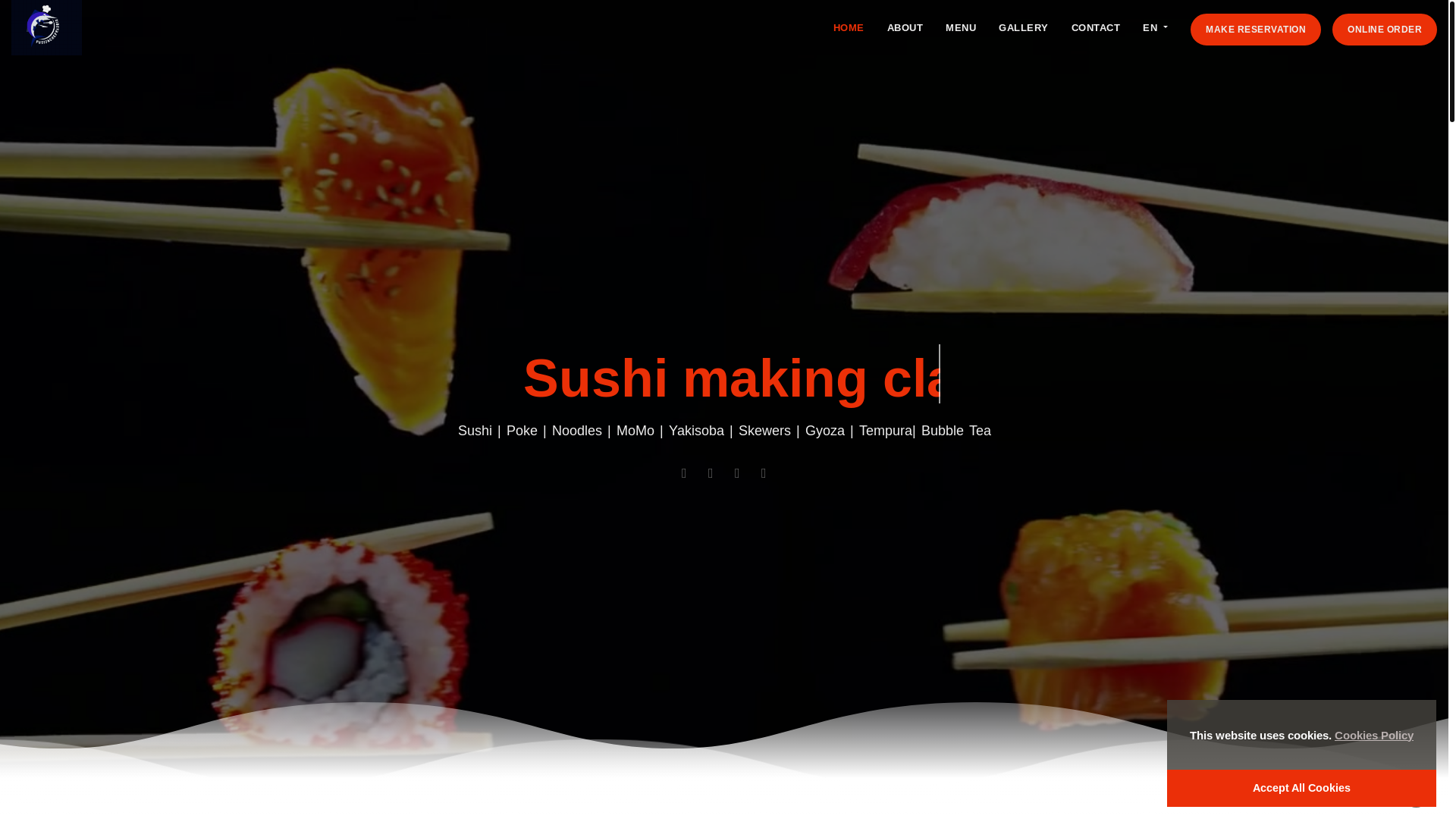 website screenshot of https://fusionchefmadrid.com/