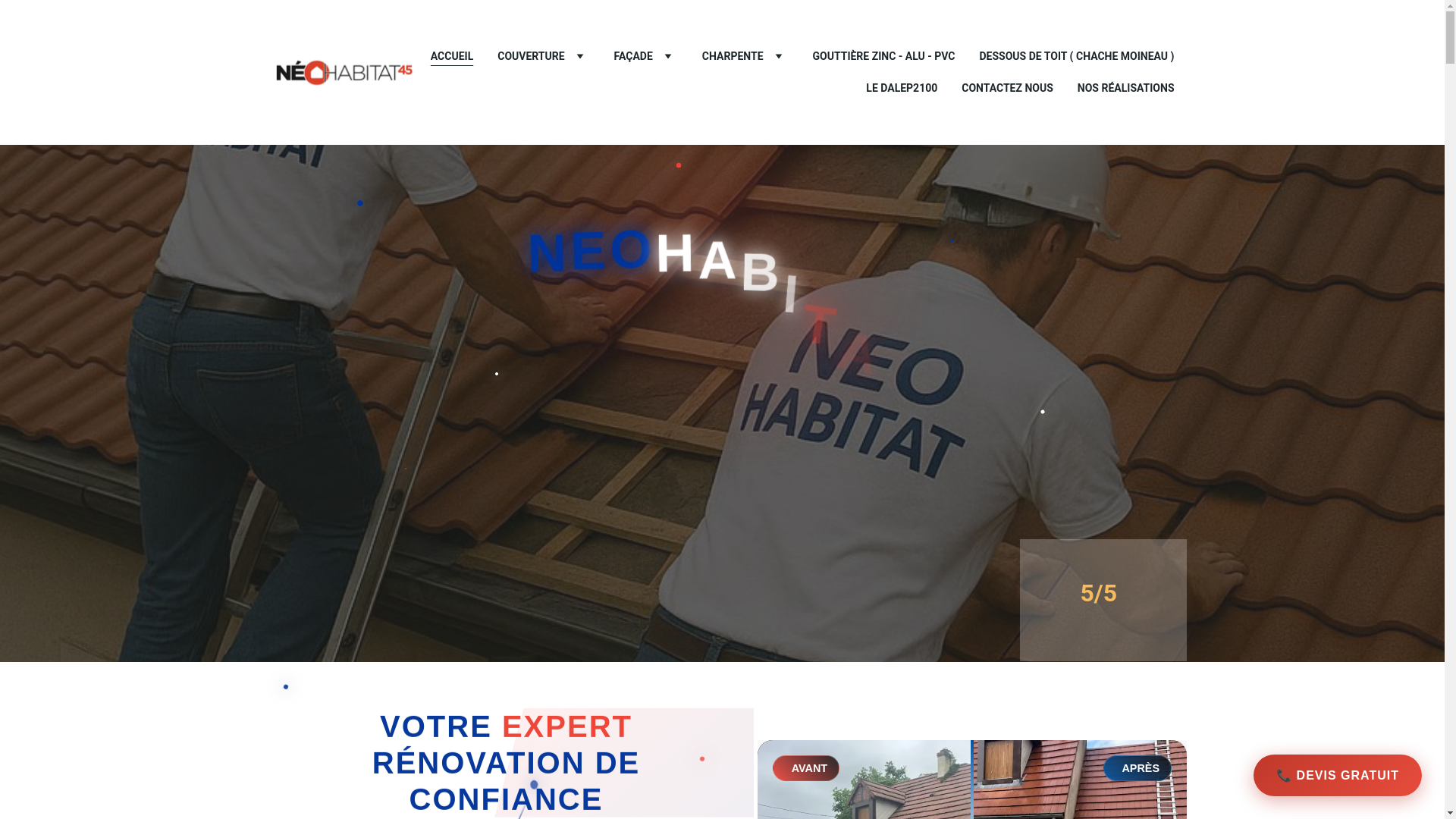 website screenshot of https://neo-habitat45.com/