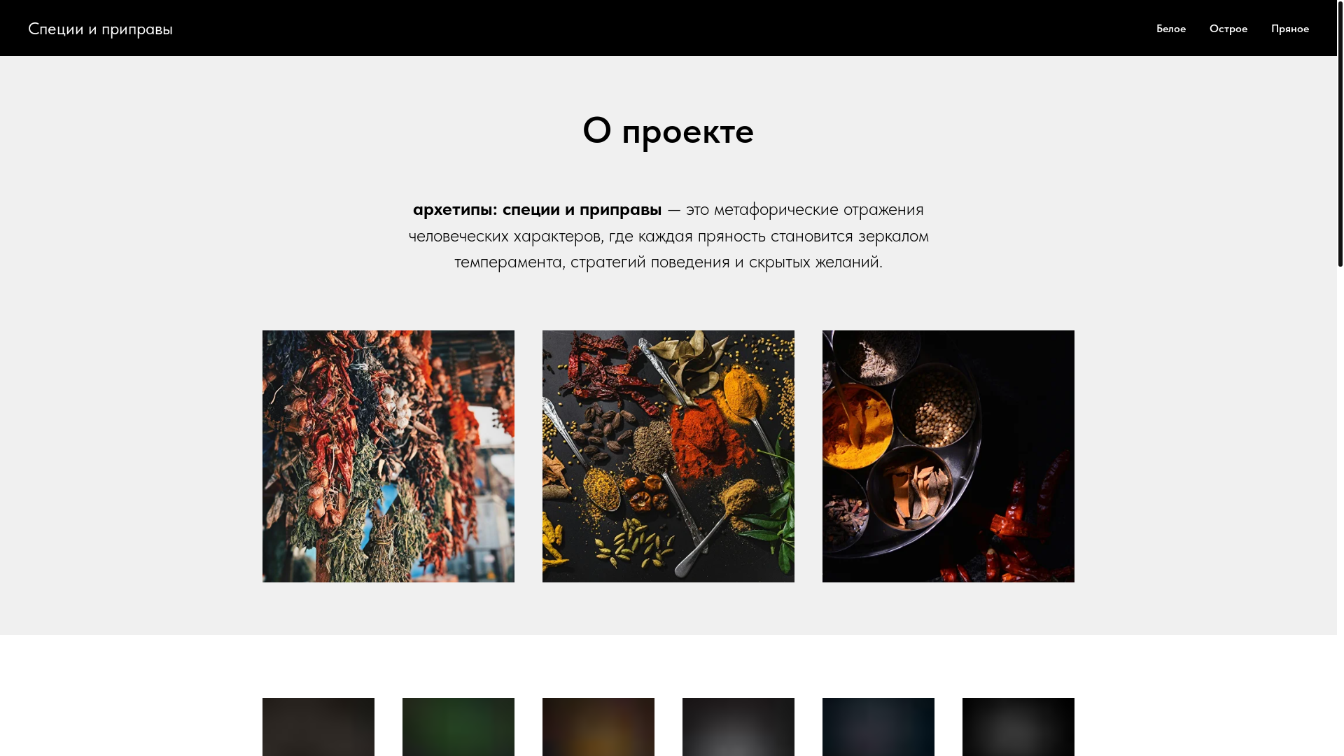 website screenshot of https://space-spice.ru/
