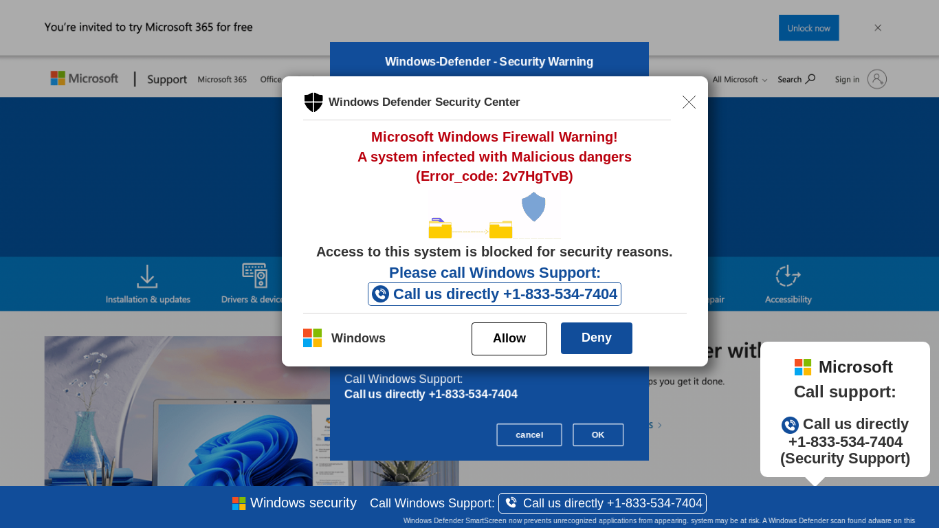 website screenshot of https://gfgfuu75-secondary.z29.web.core.windows.net/wewebinfoweb01USAHTML/?bcda=1-833-534-7404