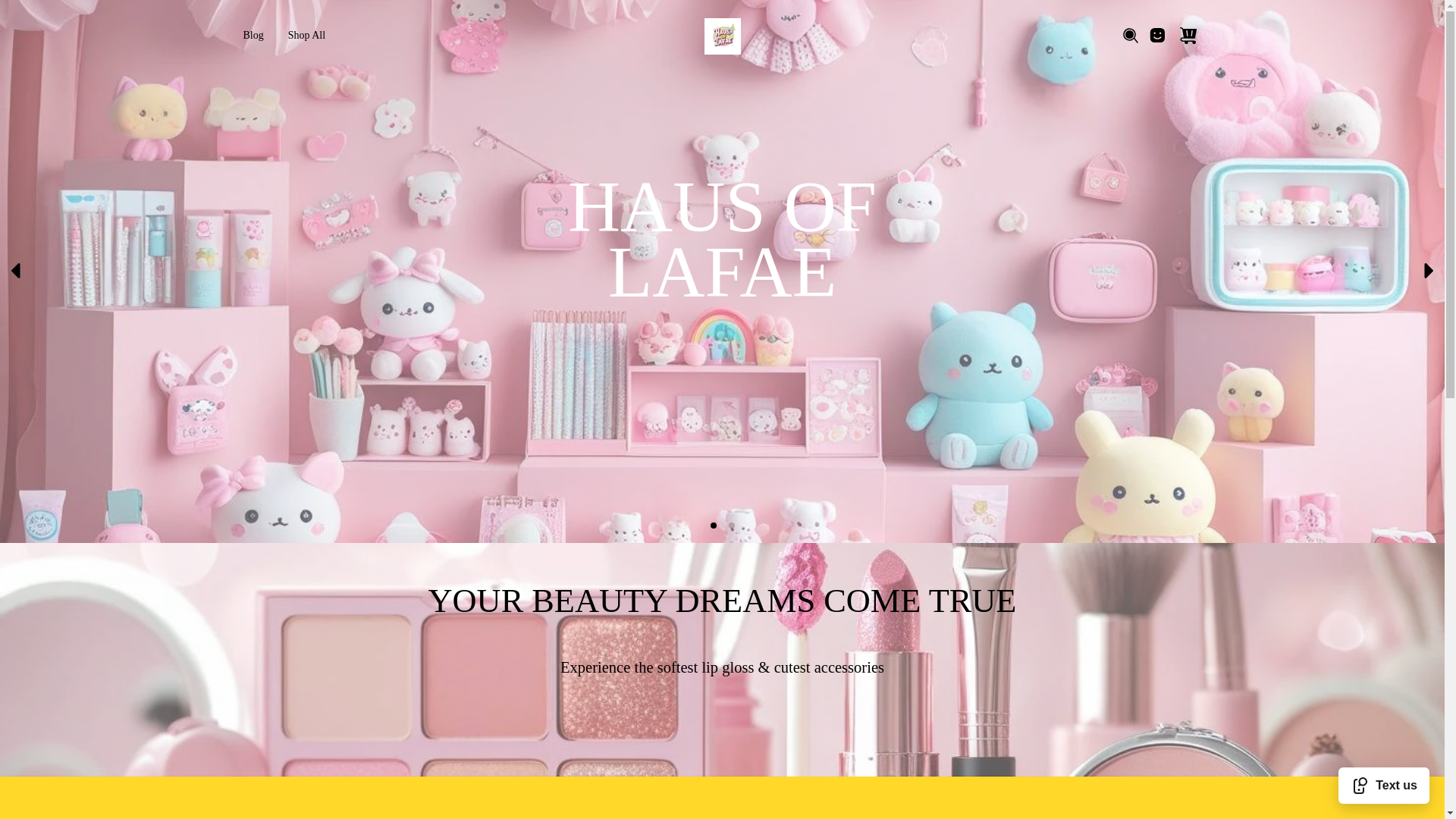 website screenshot of https://hausoflafae.com/