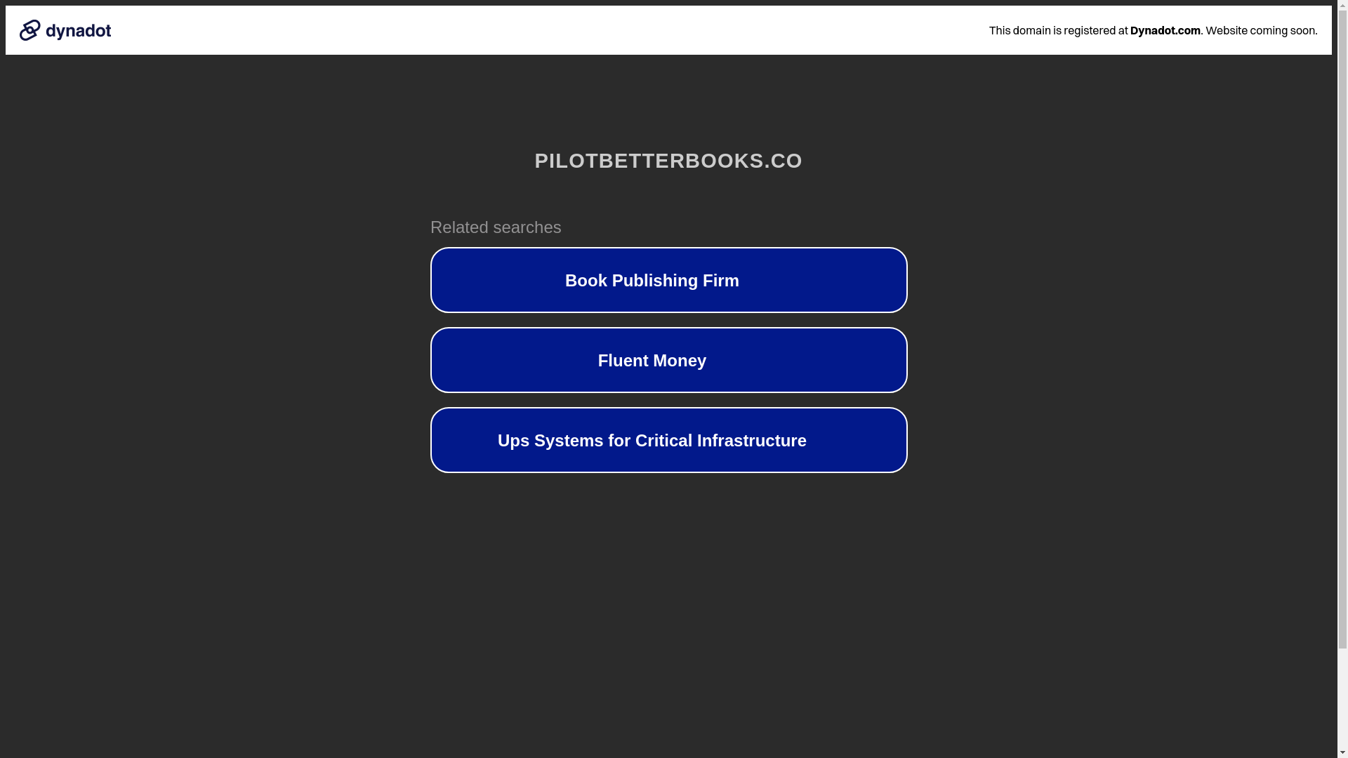 website screenshot of https://pilotbetterbooks.co/