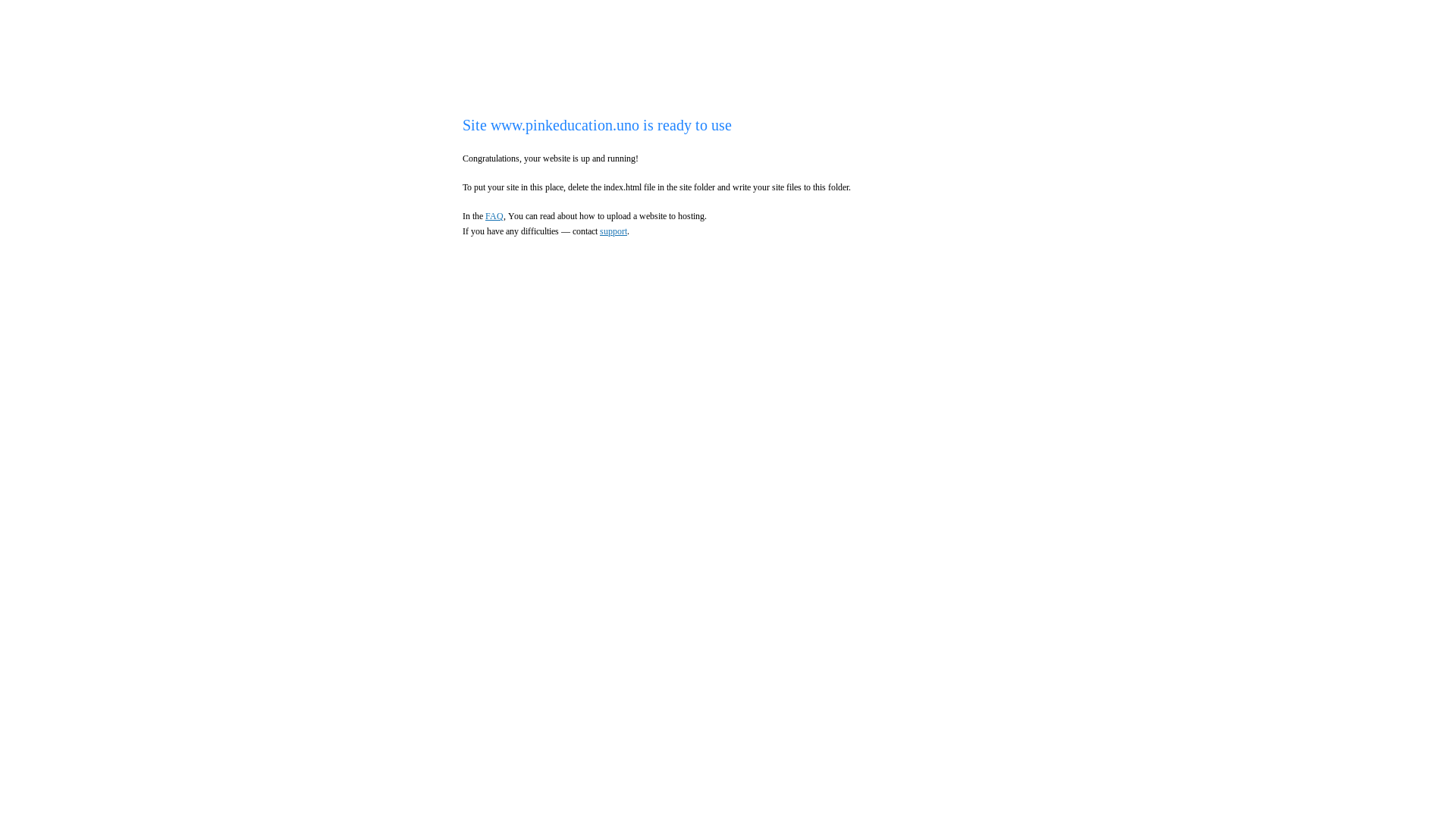website screenshot of https://pinkeducation.uno/