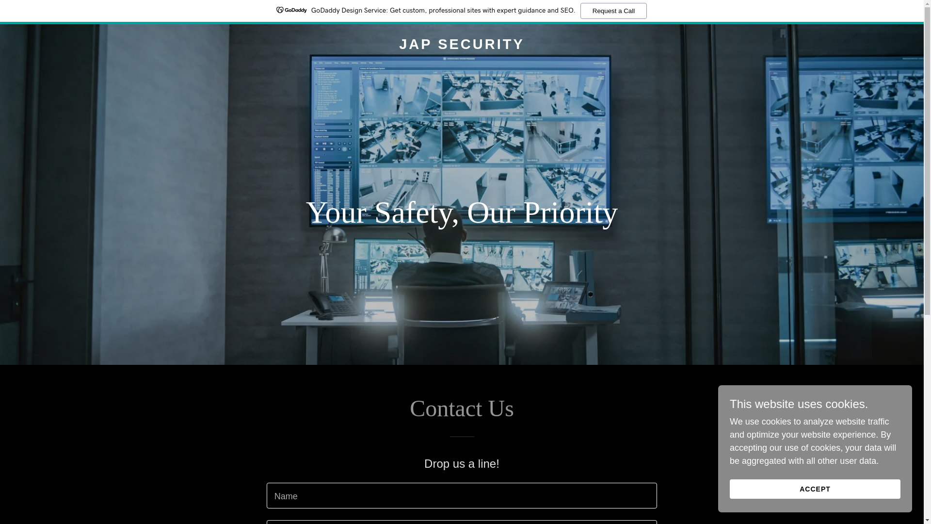 website screenshot of https://japsecurity.com/