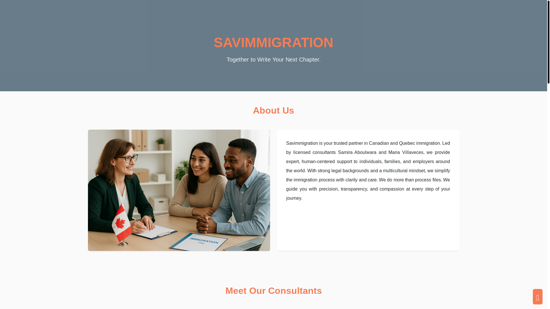 website screenshot of https://savimmigration.com/