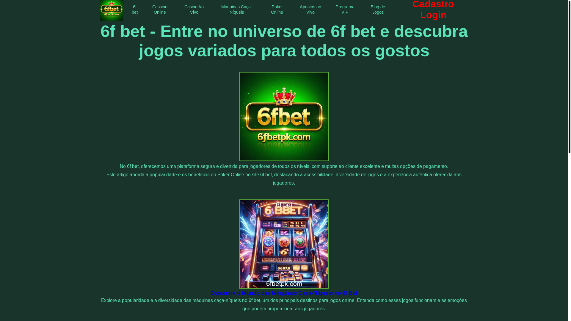 website screenshot of https://6fbetpk.com/