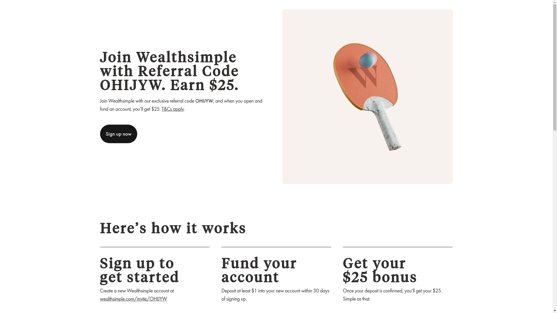 website screenshot of https://wealthsimplereferrals.com/