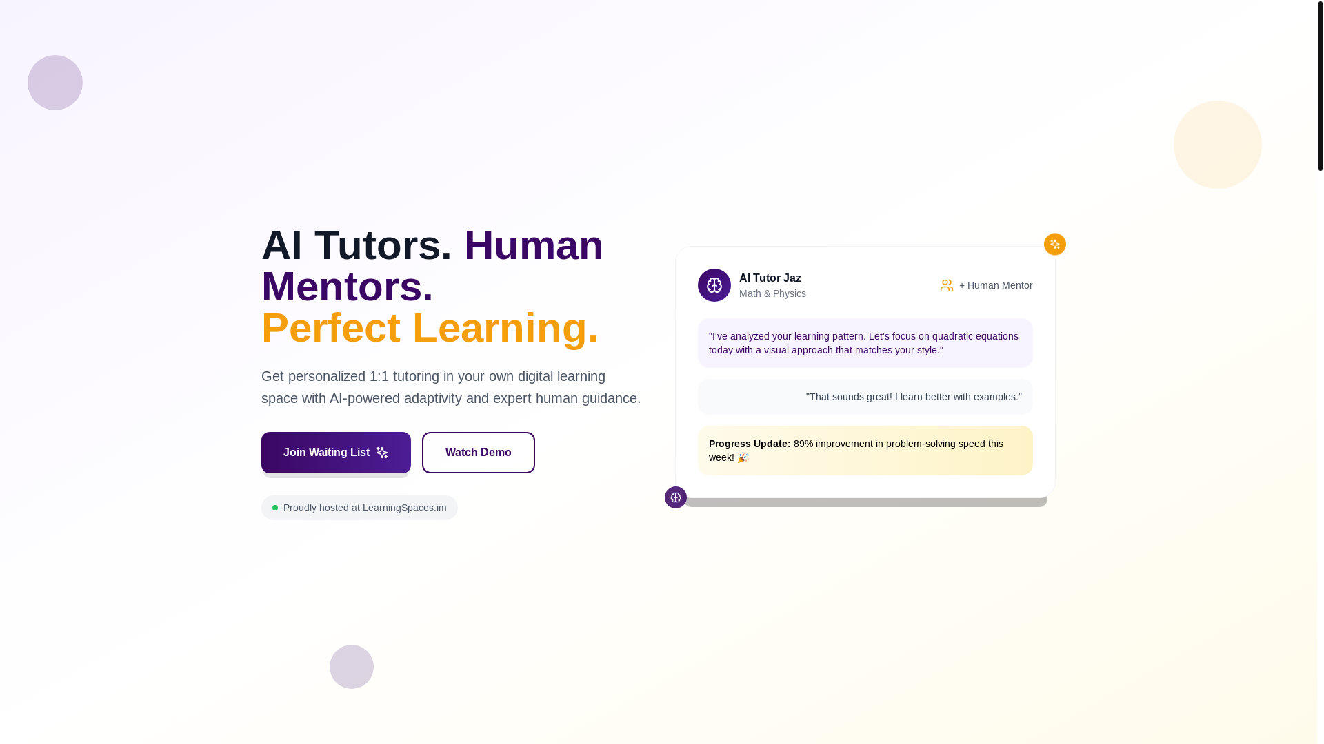 website screenshot of https://learningspaces.im/