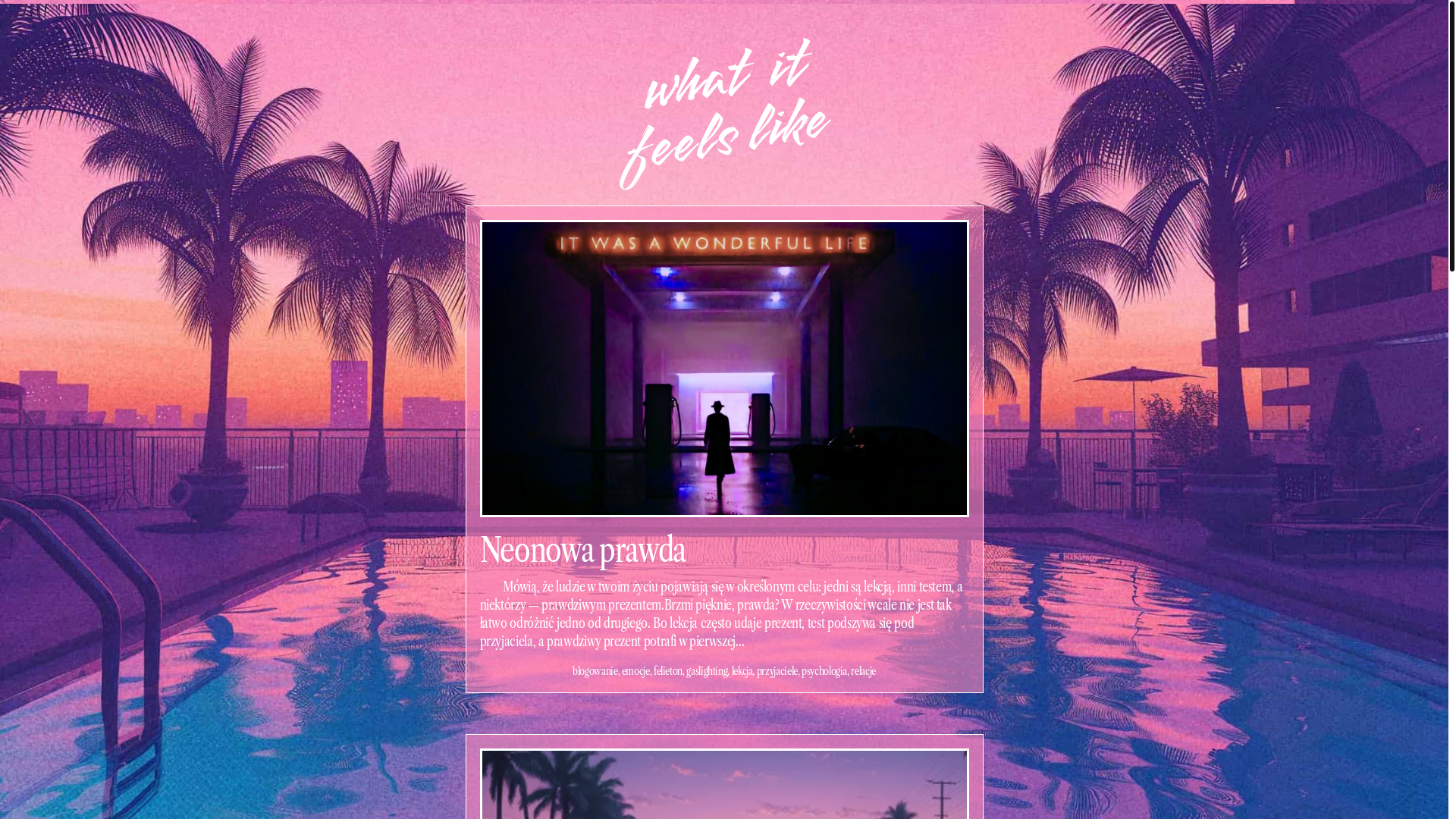 website screenshot of https://whatitfeelslike.blog/