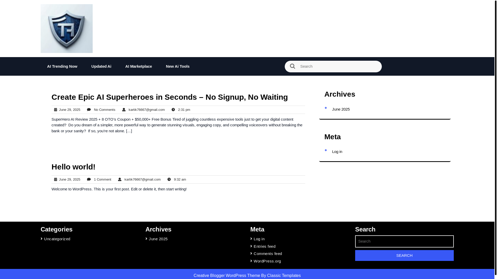 website screenshot of https://trademarkai.de/