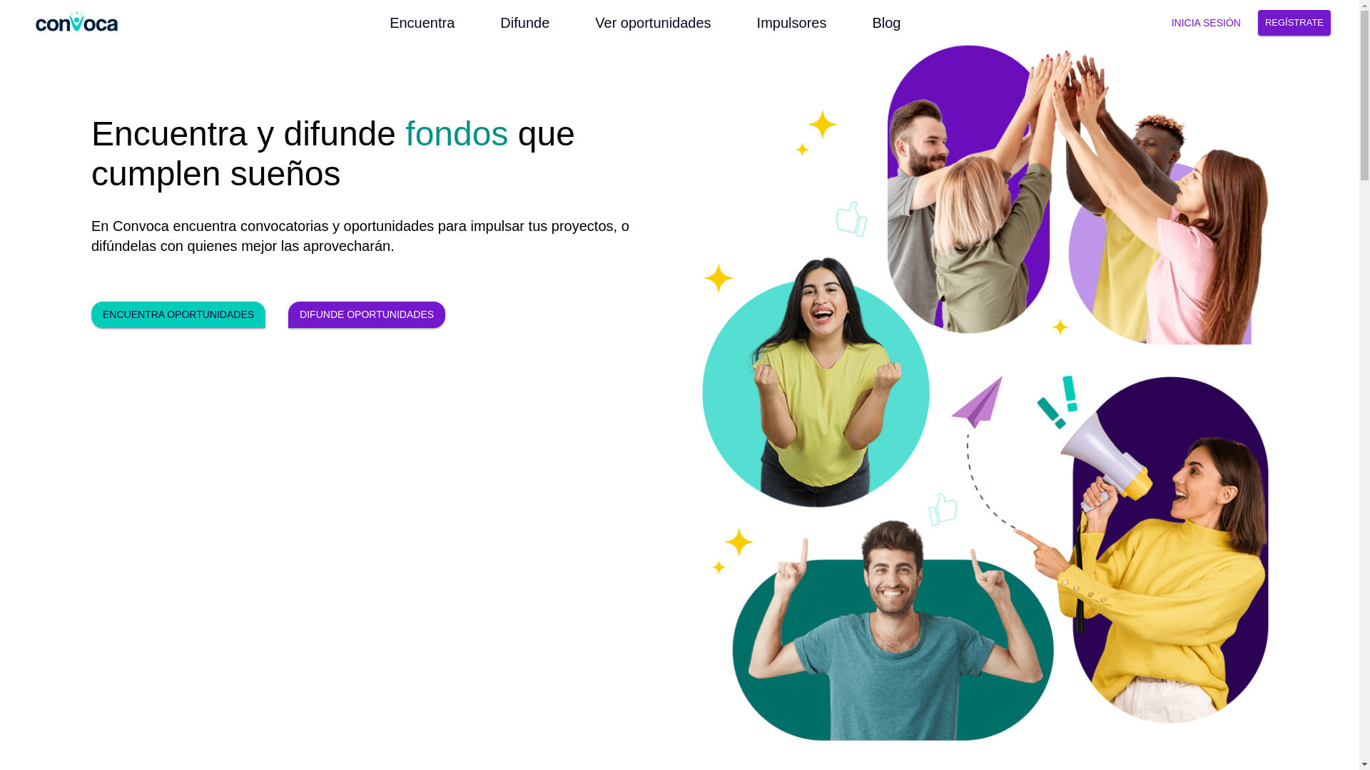 website screenshot of https://convoca.pages.dev/