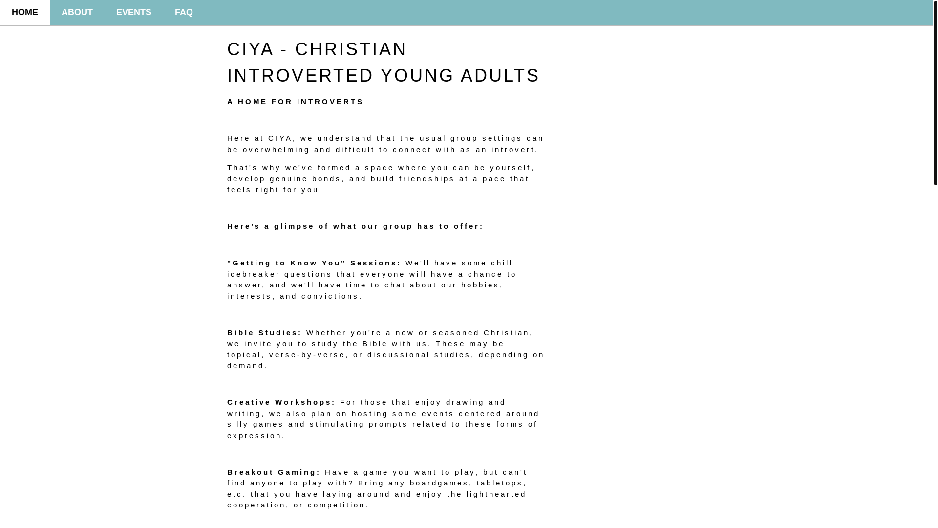 website screenshot of https://ciyaconnection.pages.dev/