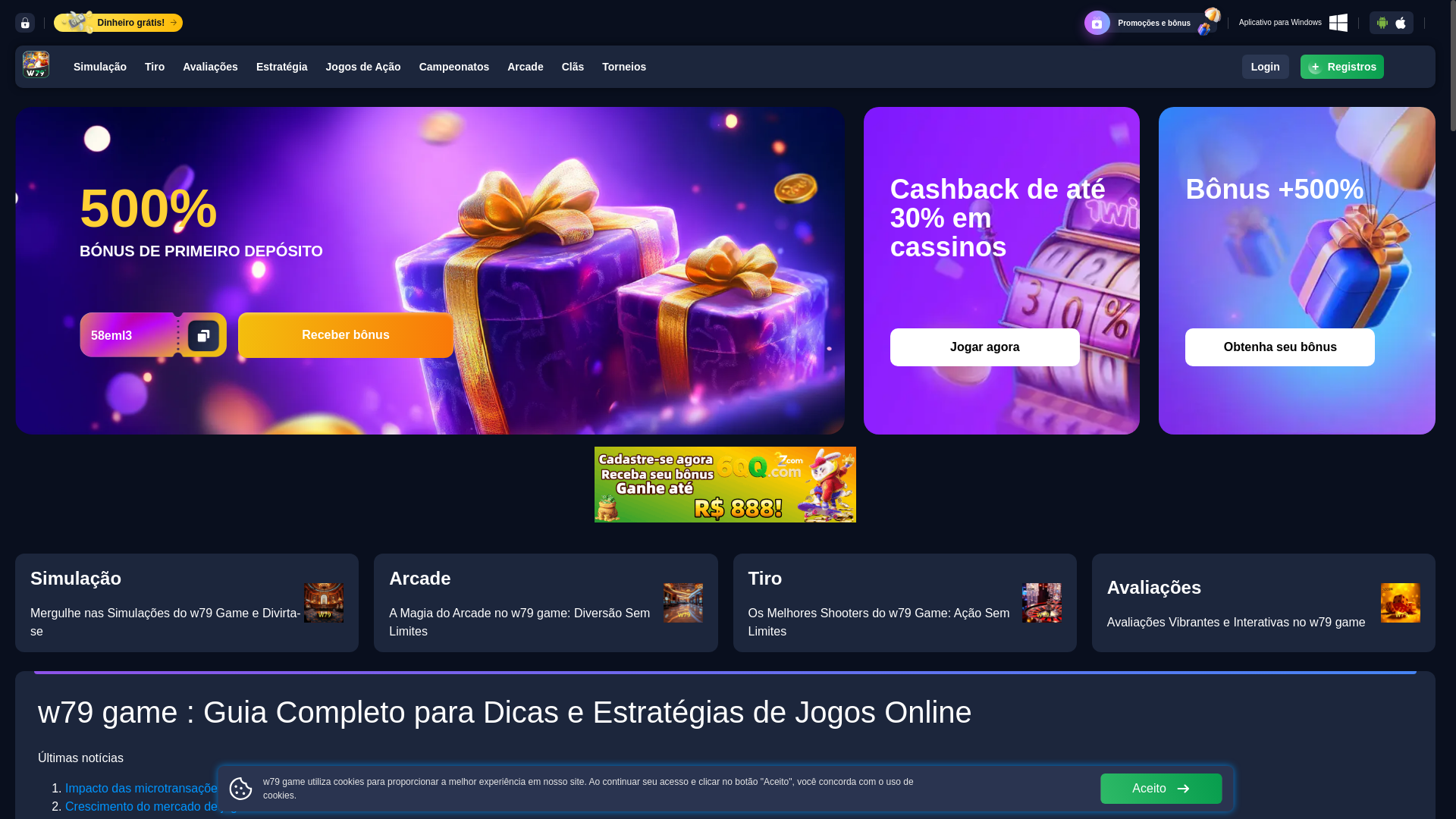 website screenshot of https://w79gamecs.com/