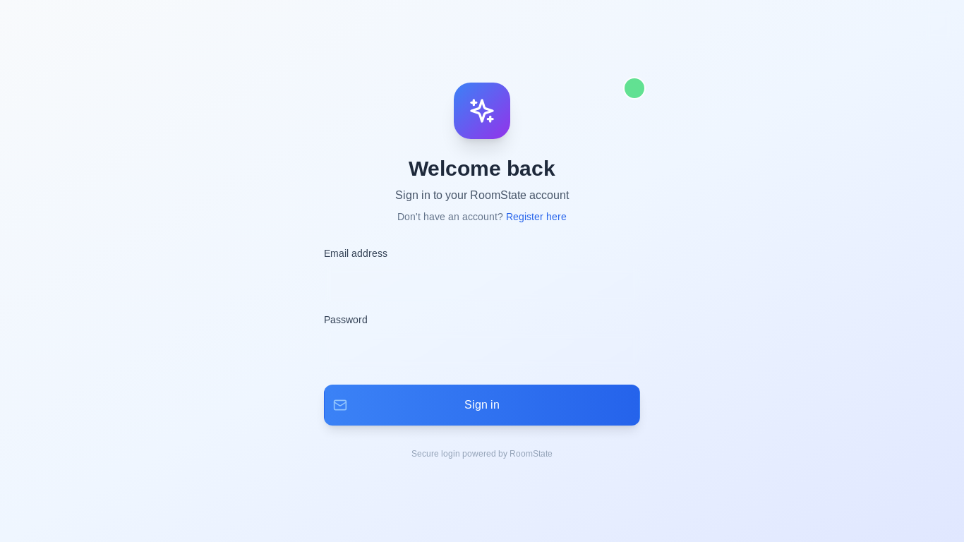 website screenshot of https://roomstate.site/