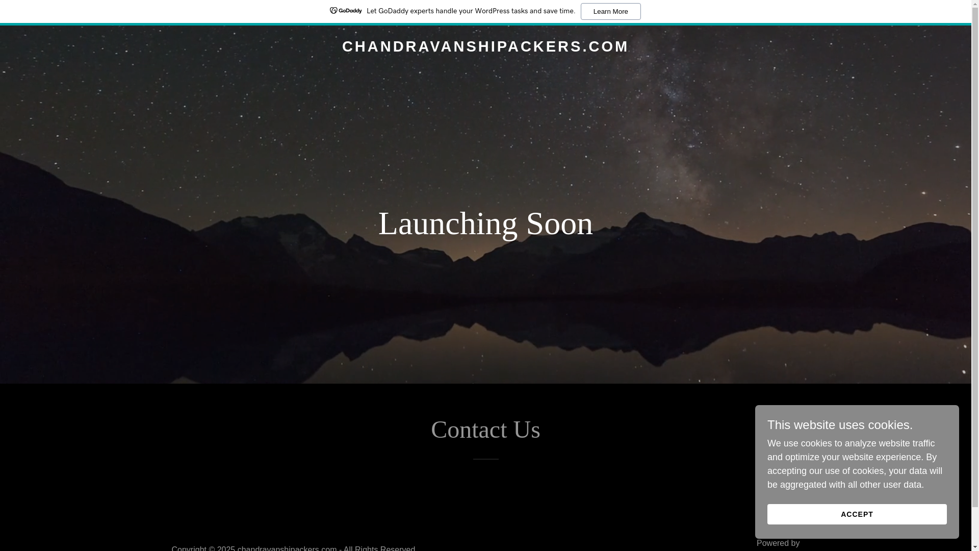 website screenshot of https://chandravanshipackers.com/