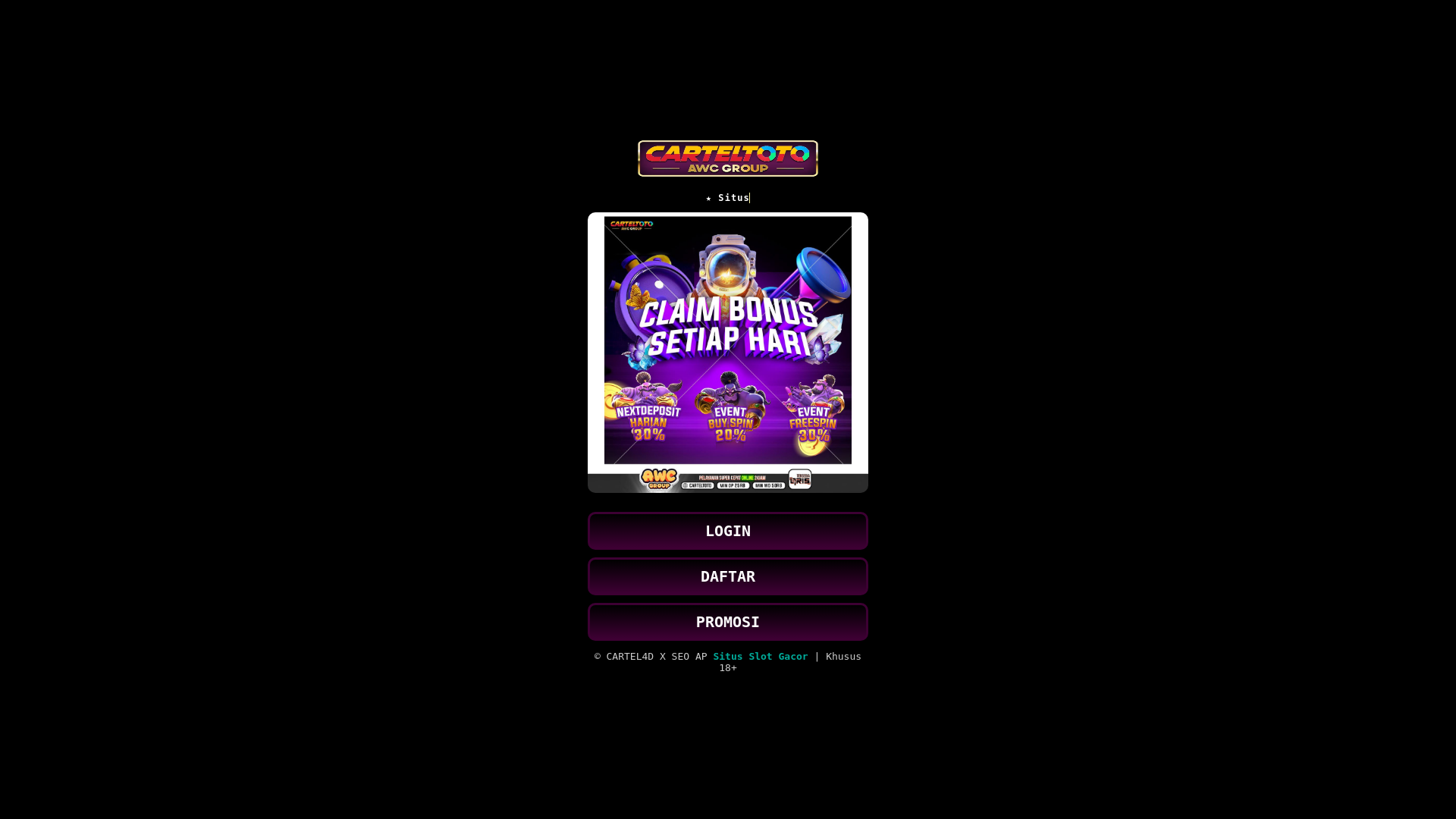 website screenshot of https://cartelsad.pages.dev/