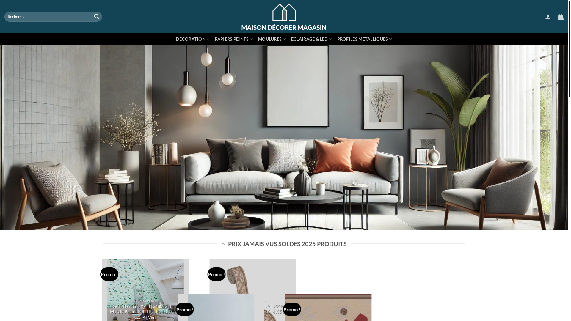 website screenshot of https://ambiancedecoshop.com/