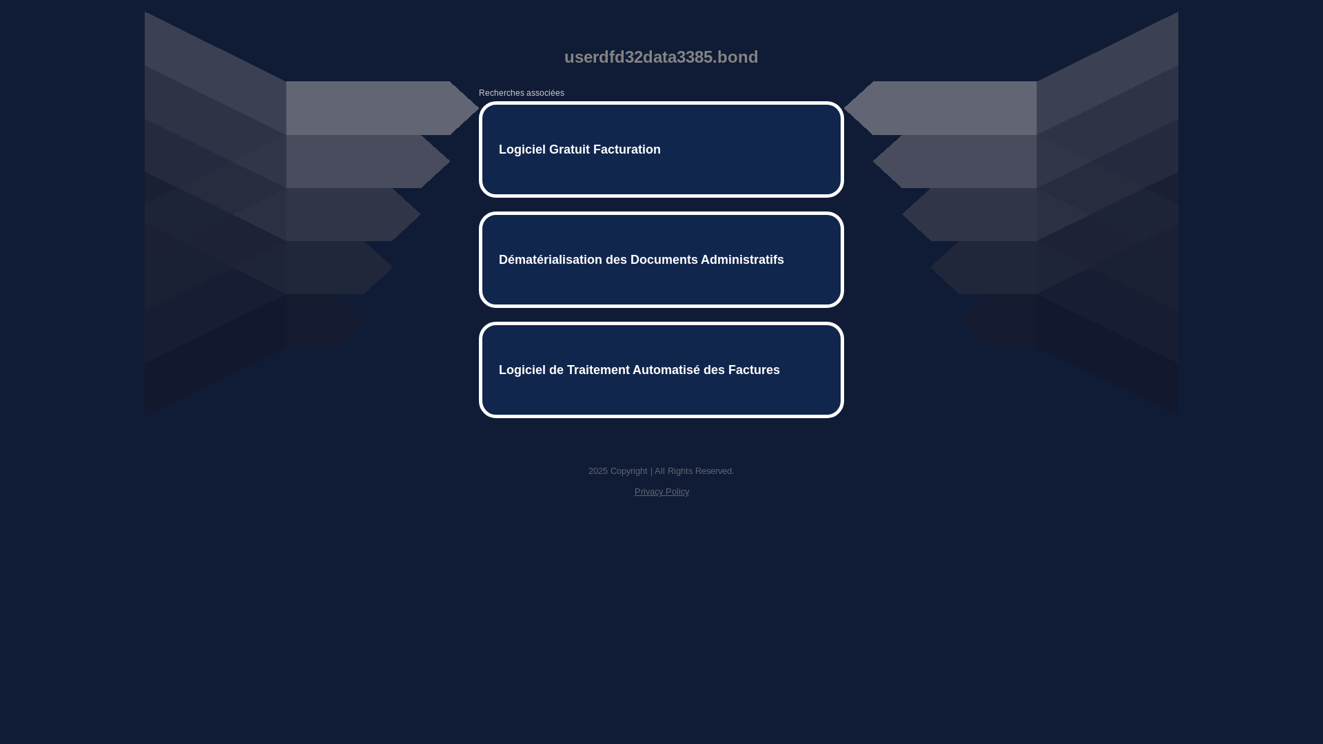 website screenshot of https://userdfd32data3385.bond/