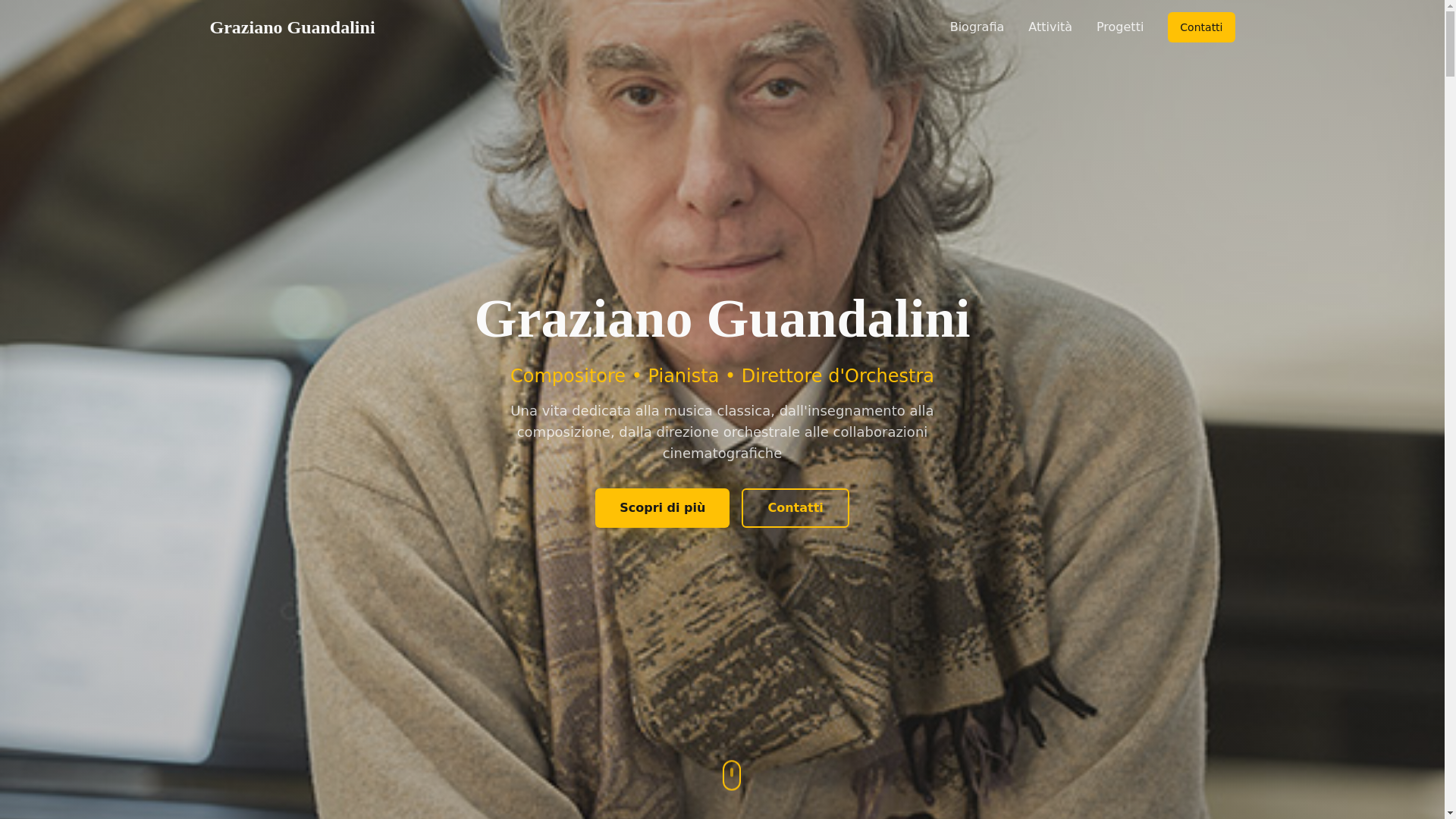 website screenshot of https://grazianoguandalinicompositore.com/