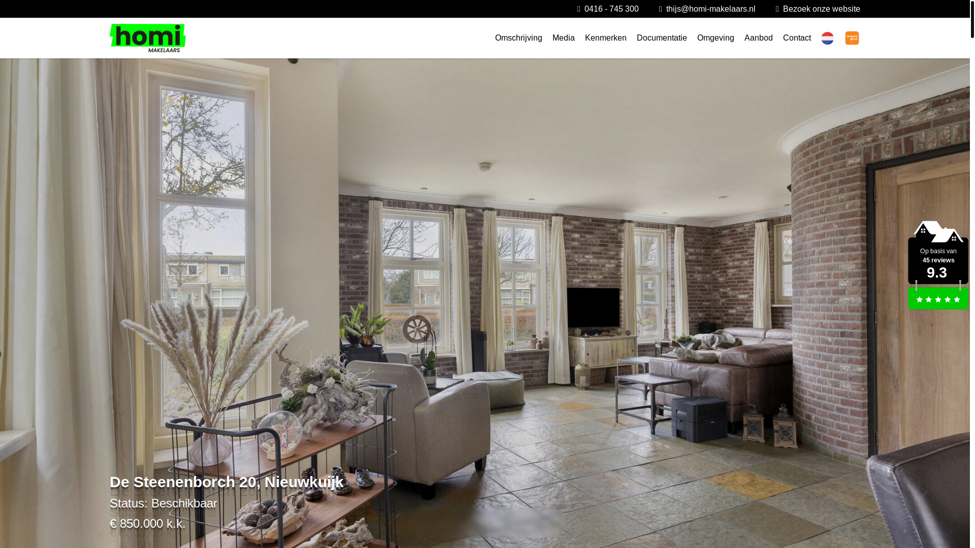 website screenshot of https://desteenenborch20.nl/