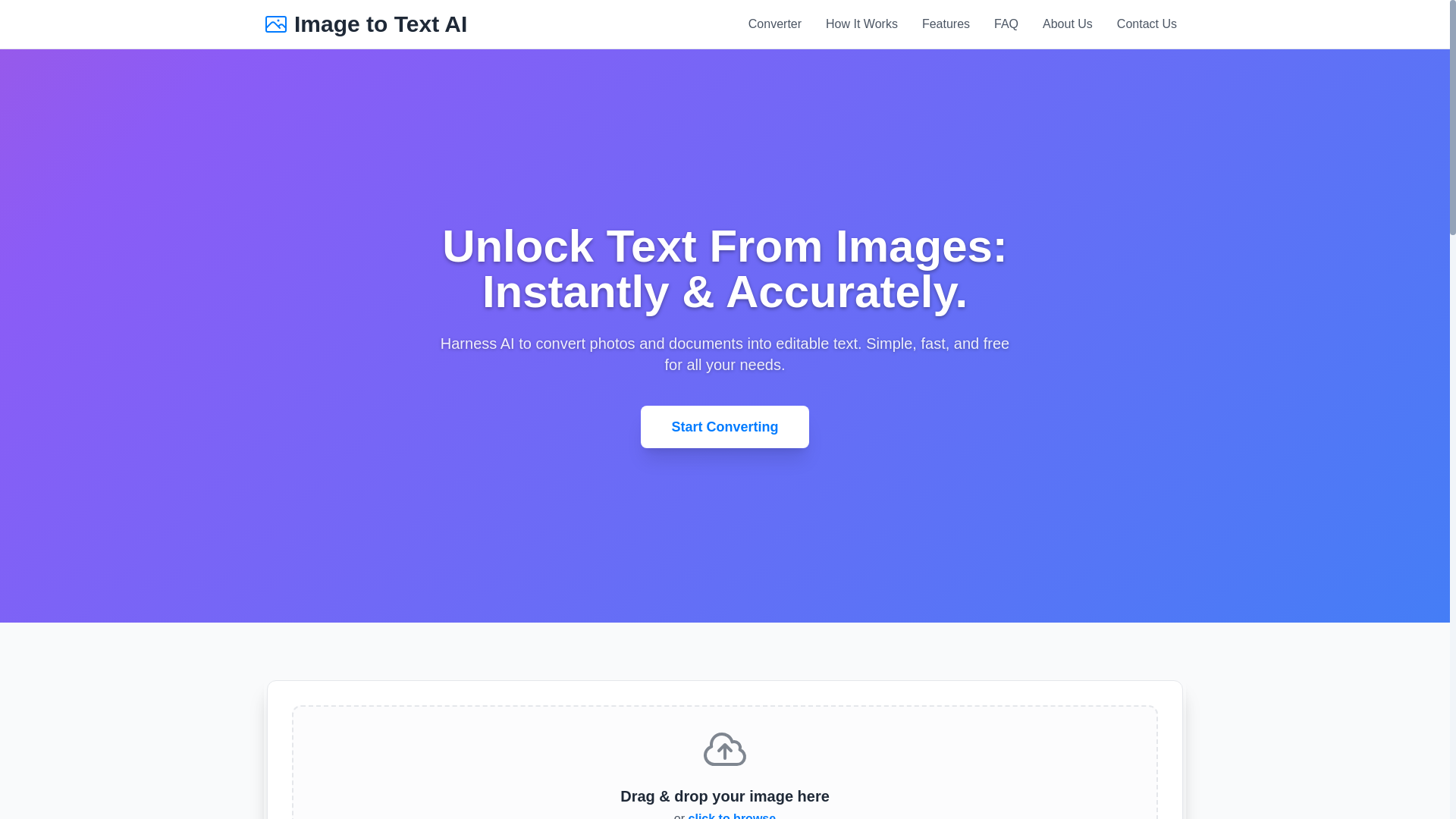 website screenshot of https://image-to-text-bv8.pages.dev/