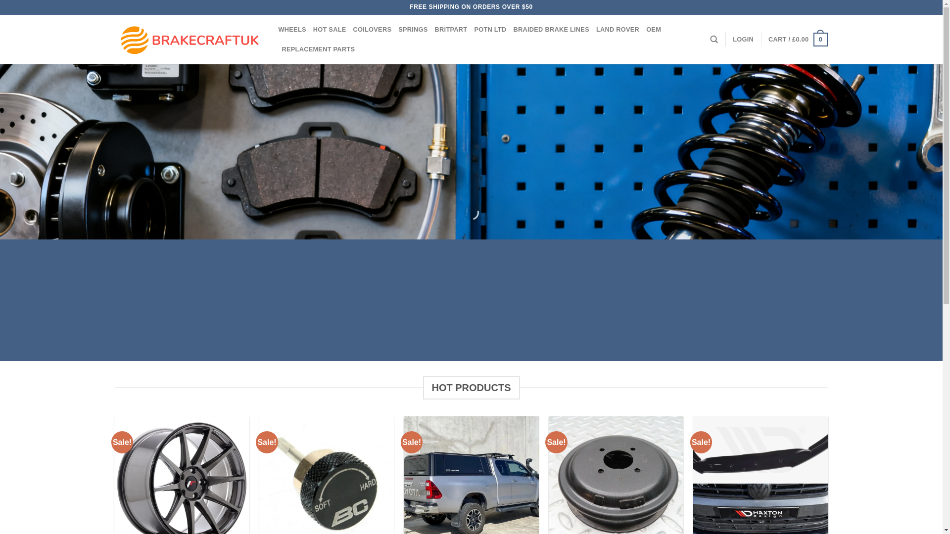 website screenshot of https://brakecraftuk.com/