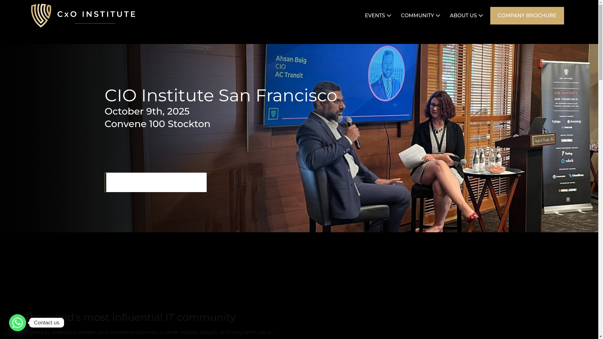 website screenshot of https://cxoinstitutegroup.com/
