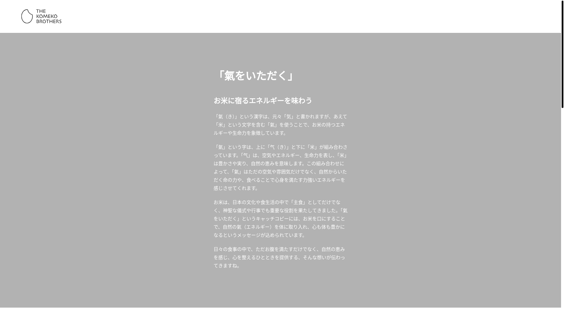 website screenshot of https://the-komeko-brothers.pages.dev/