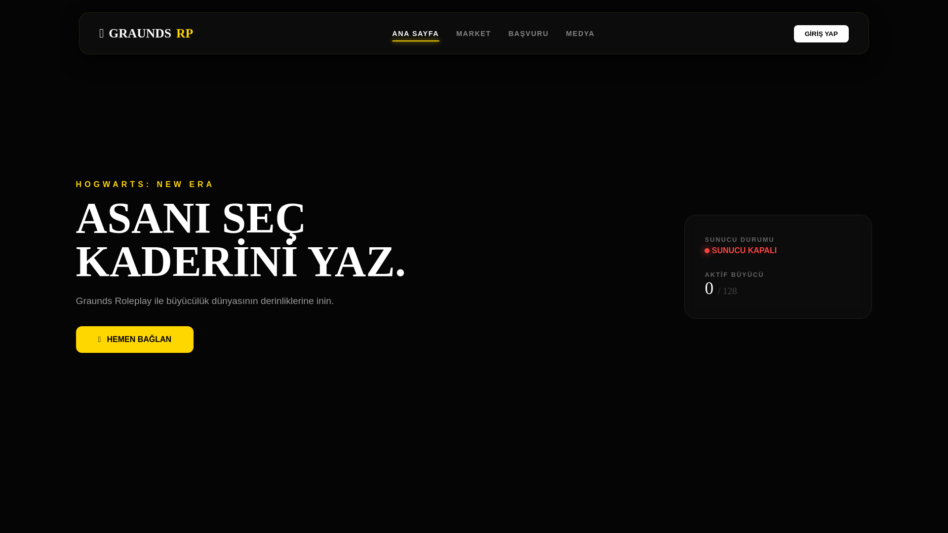 website screenshot of https://graundsrp.com/