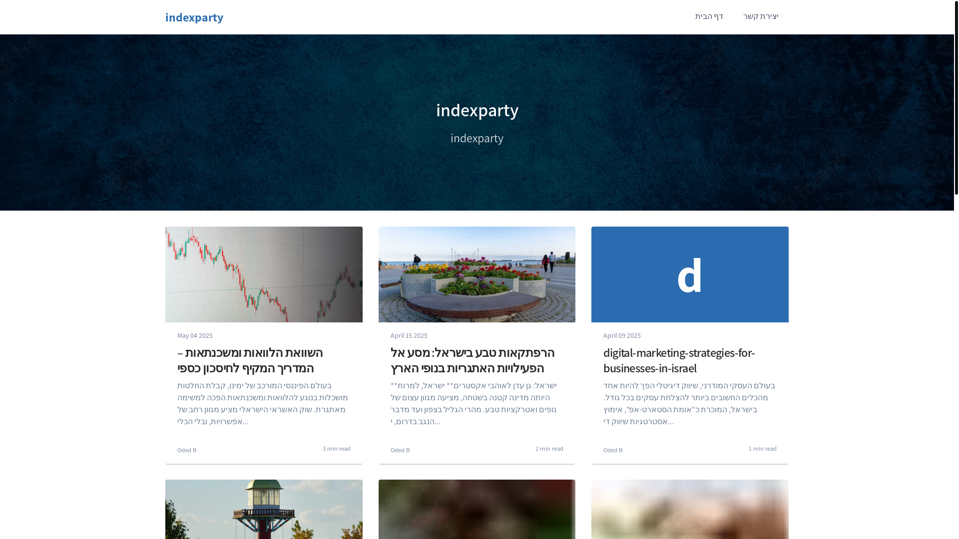 website screenshot of https://indexparty-co-il.pages.dev/