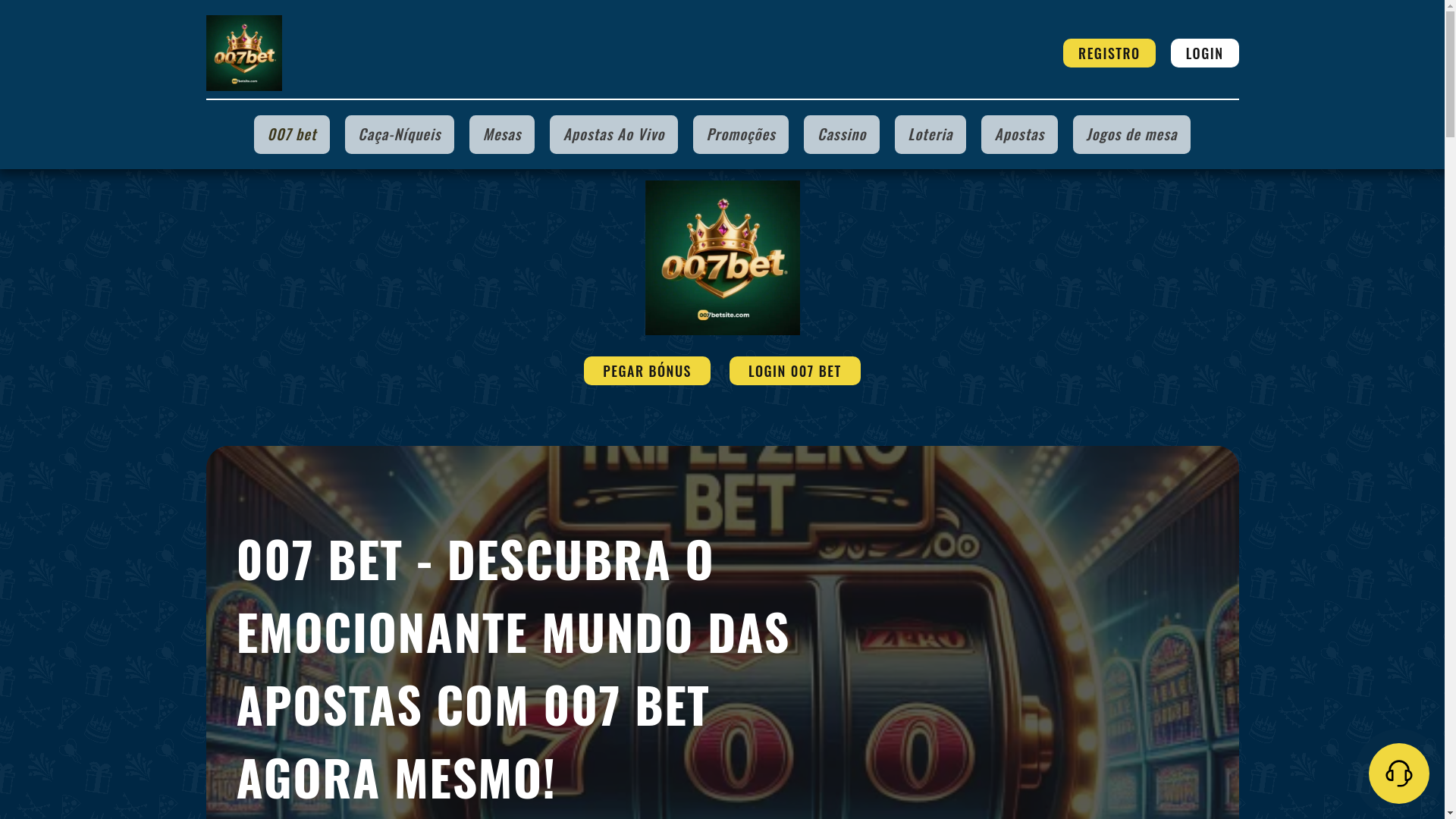 website screenshot of https://007betsite.com/