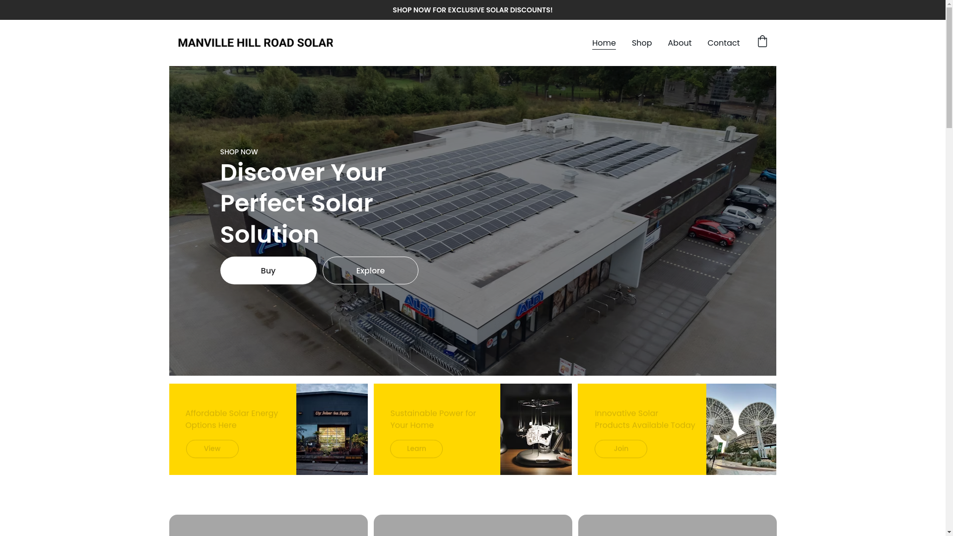 website screenshot of https://manvillehillroadsolar.com/