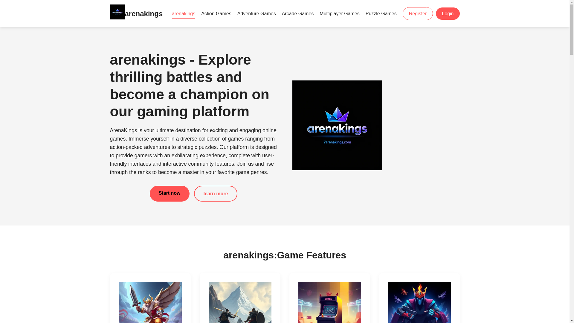 website screenshot of https://7arenakings.com/