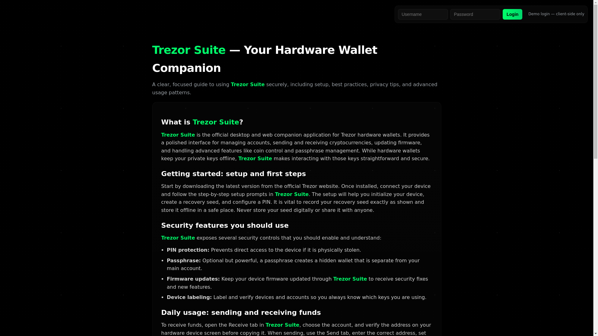 website screenshot of https://suite-trezer-en-web.pages.dev/