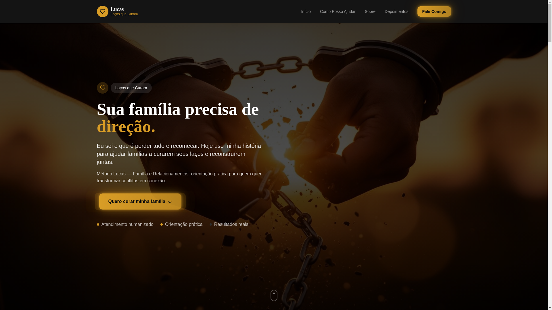 website screenshot of https://lucassilvaorientador.com.br/