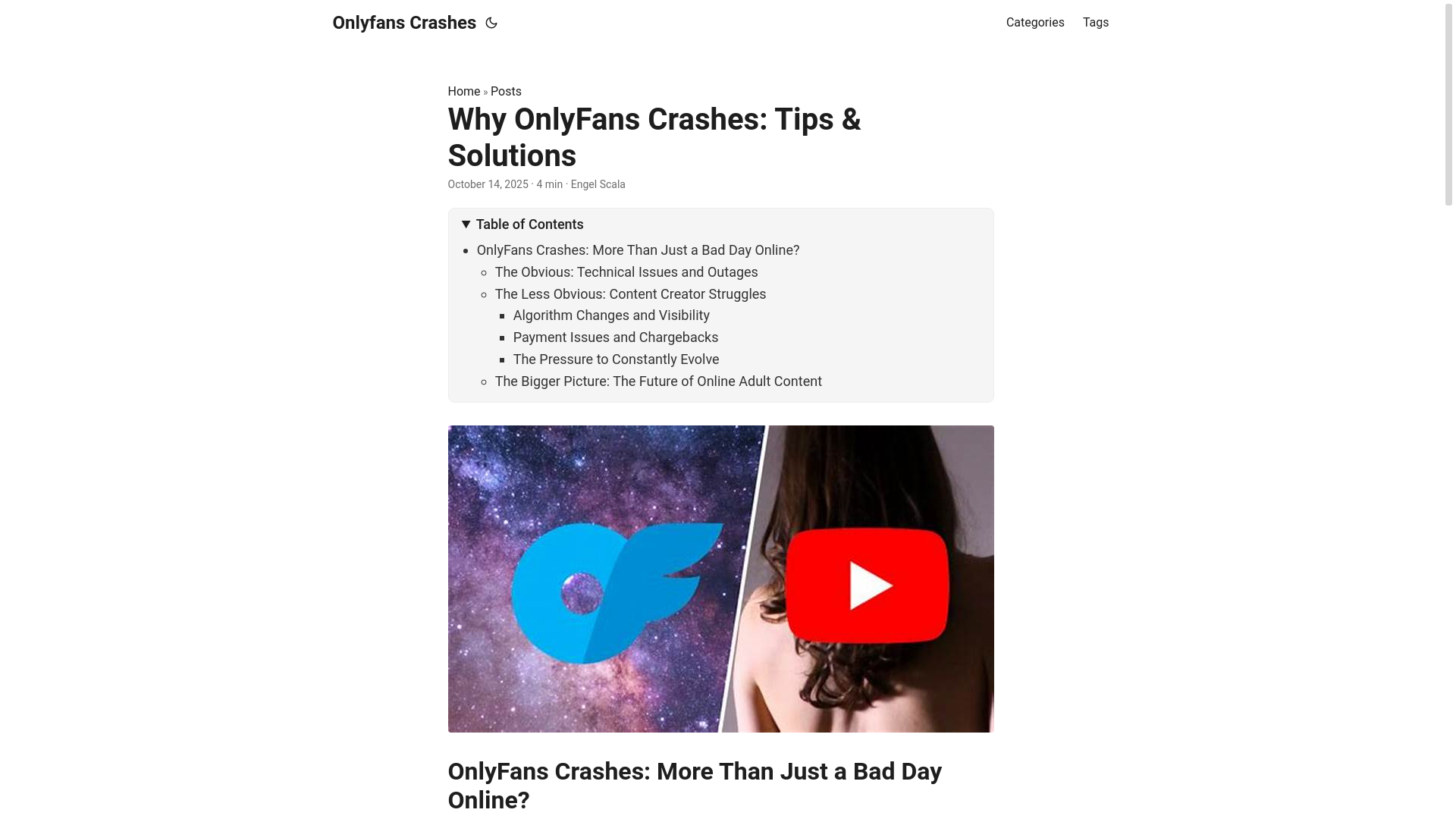 website screenshot of https://onlyfans-crashes.pages.dev/
