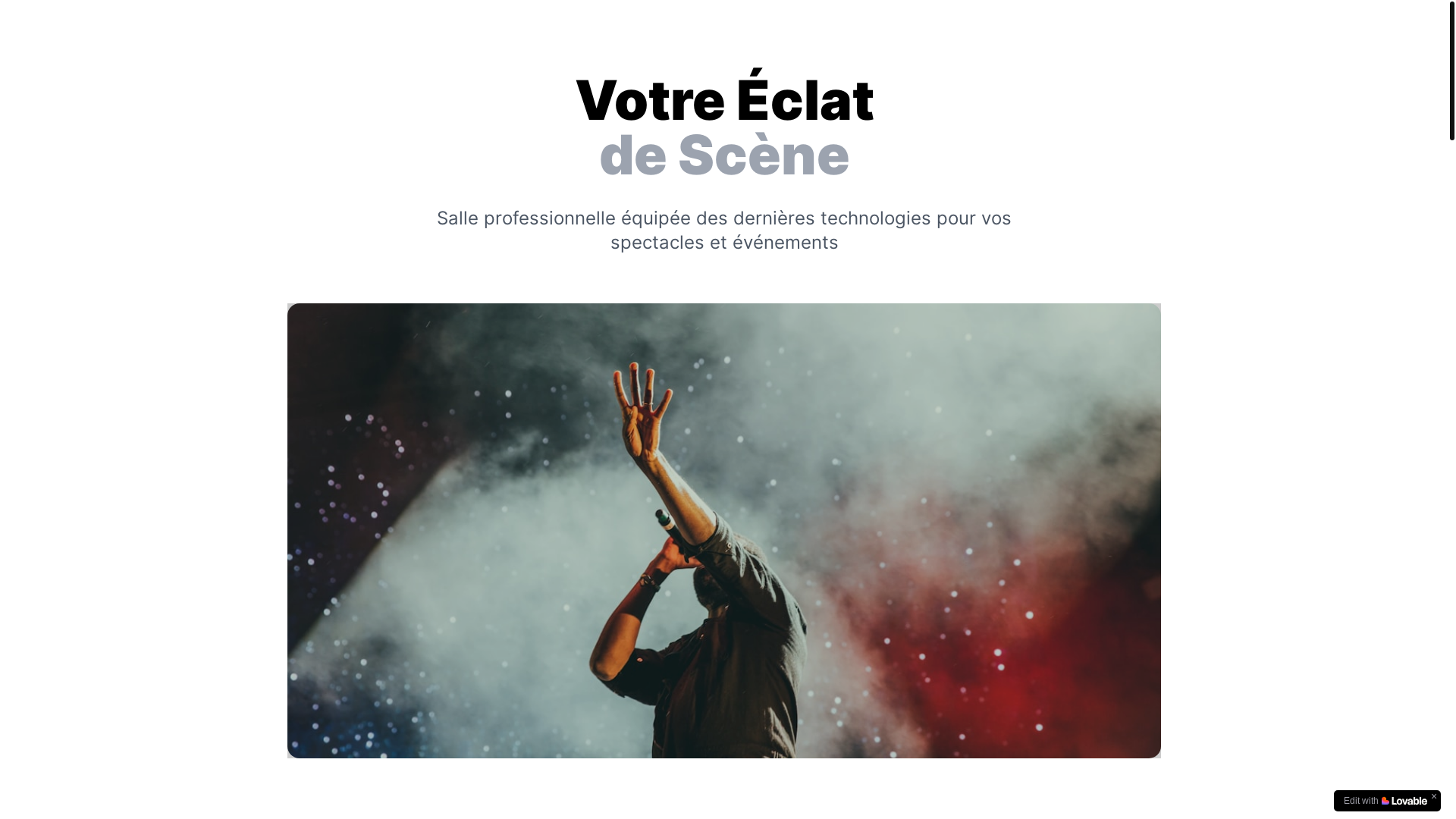 website screenshot of https://eclatdescene.fr/