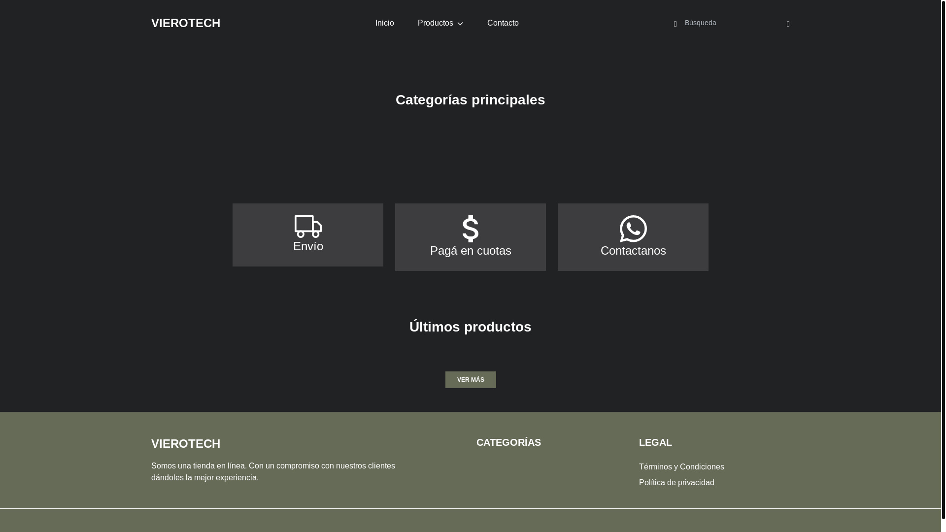 website screenshot of https://vierotech.online/
