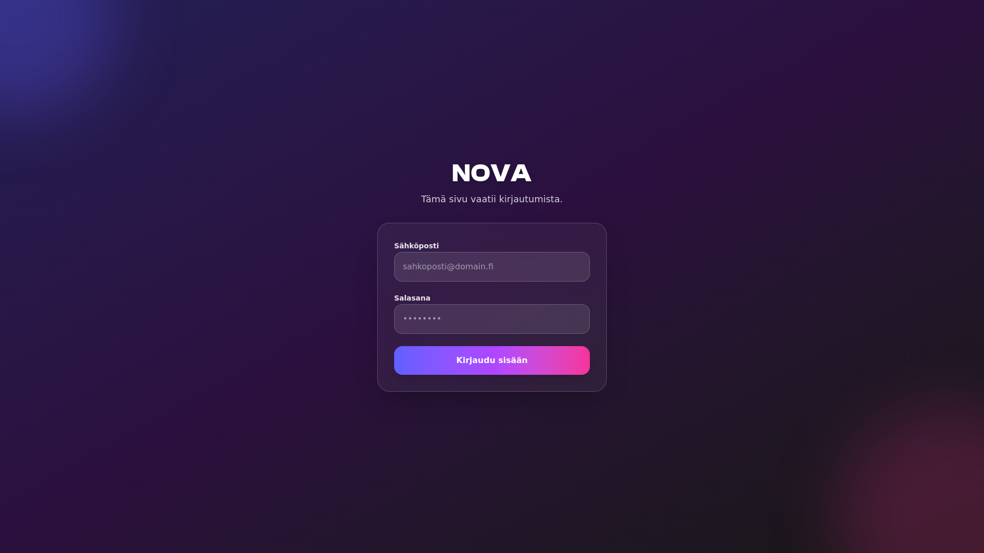 website screenshot of https://novavisuals.studio/