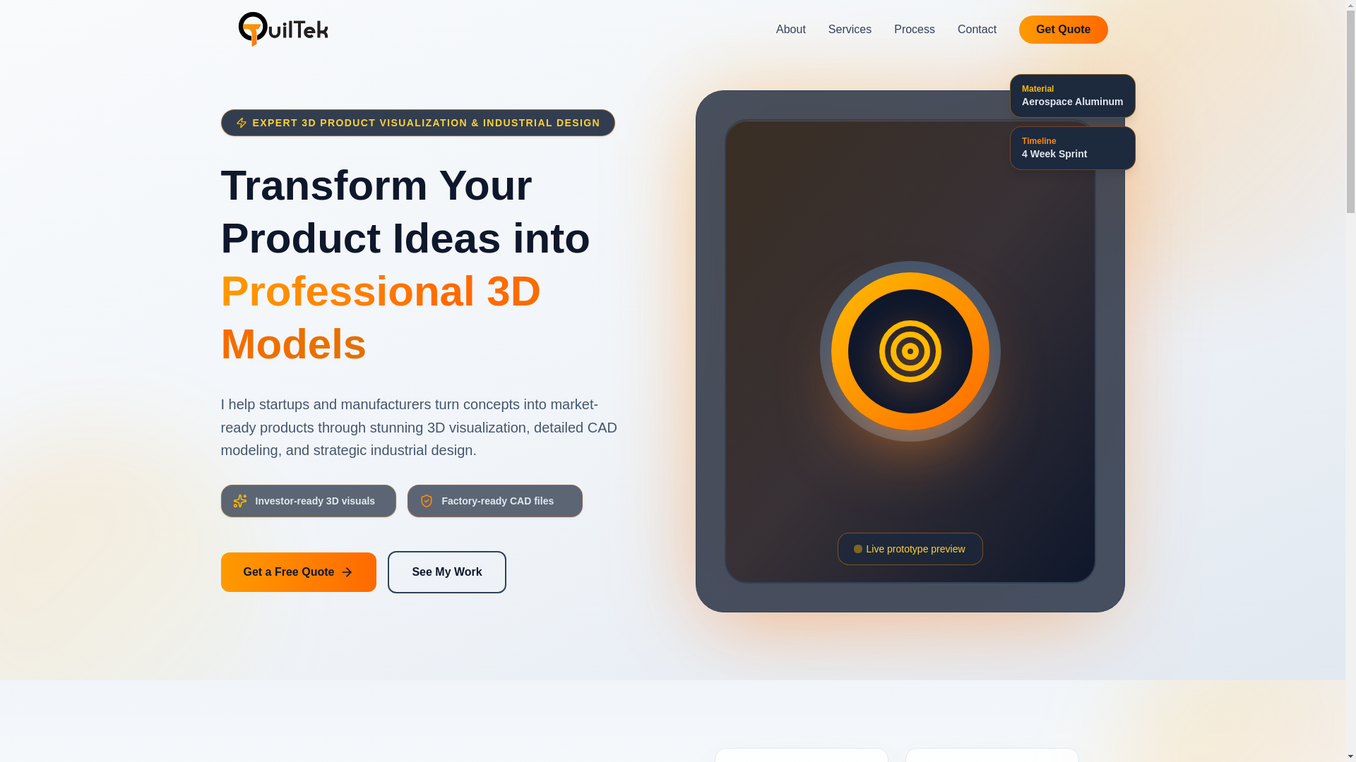 website screenshot of https://quiltek.nz/
