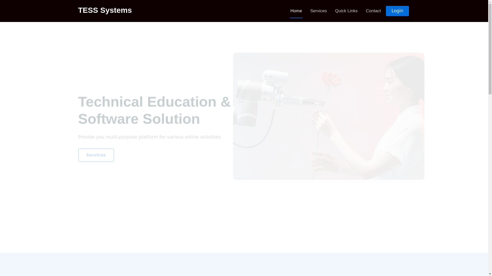 website screenshot of https://tessware.in/