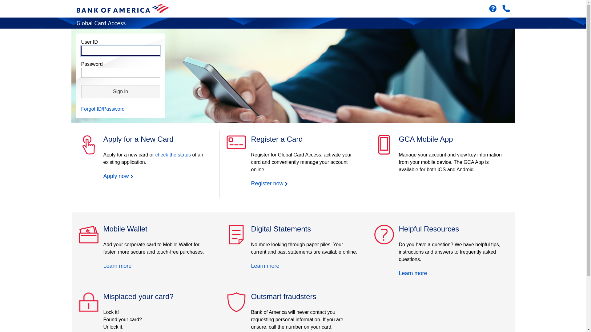 website screenshot of https://spacardportal.works.com/gar