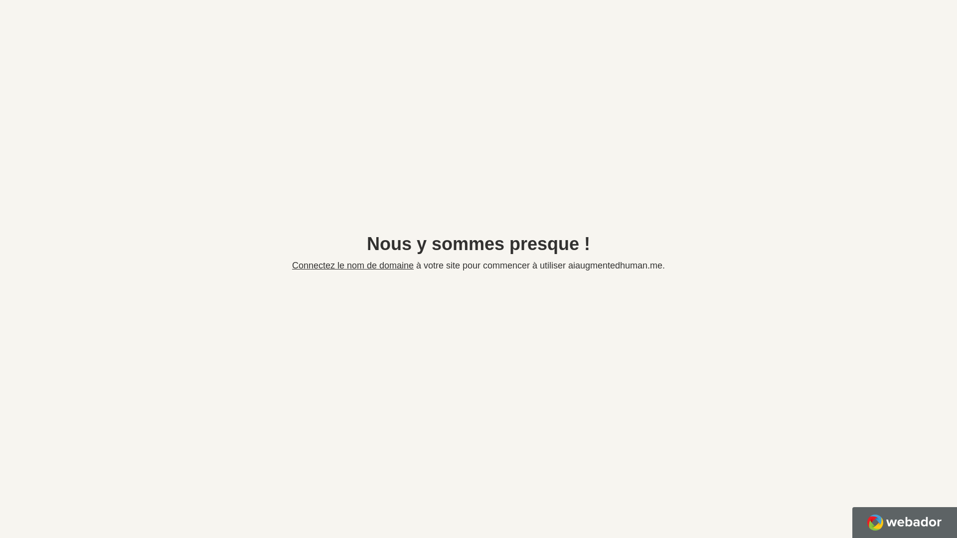 website screenshot of https://aiaugmentedhuman.me/