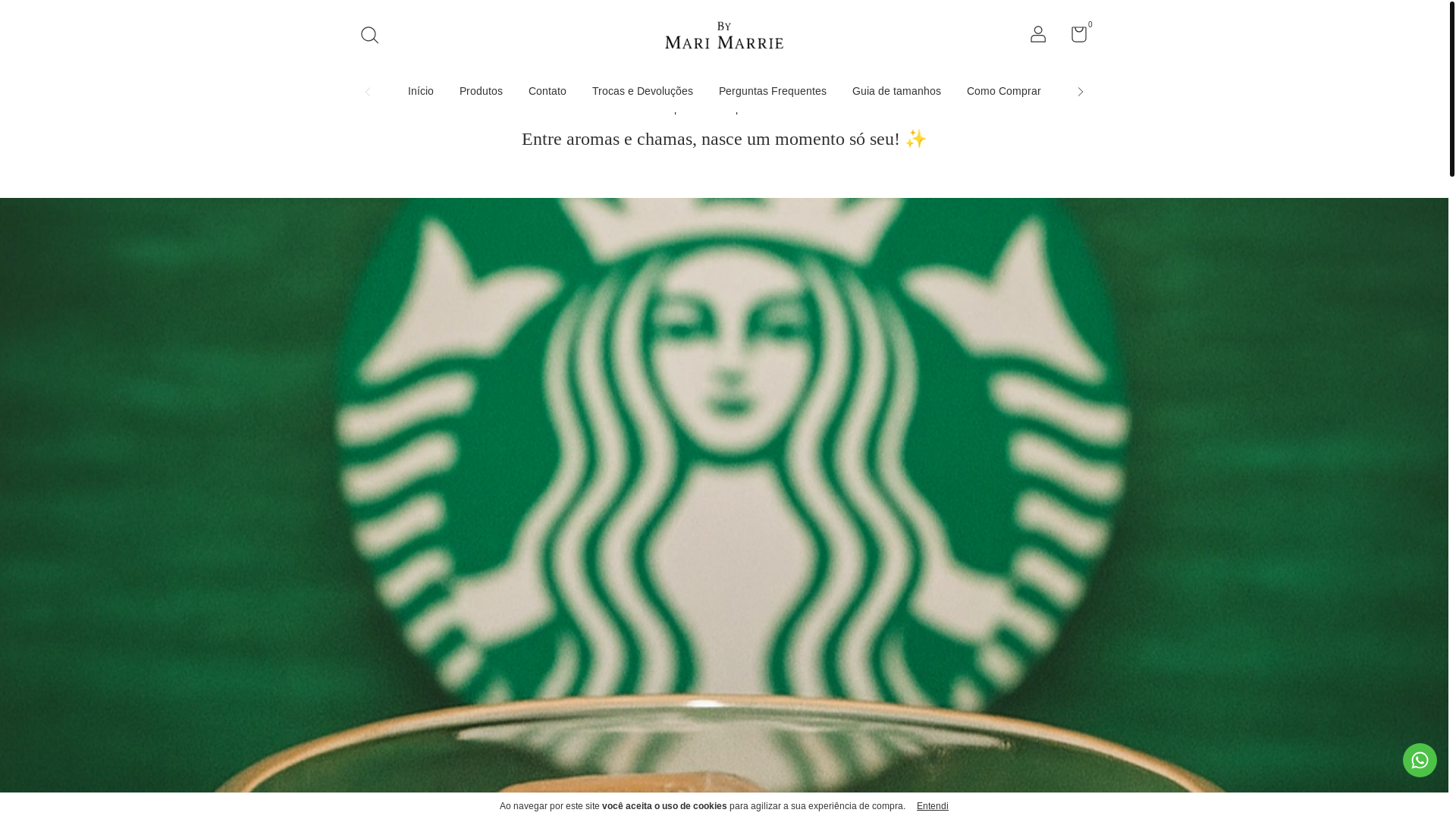 website screenshot of https://bymarimarrie.com.br/