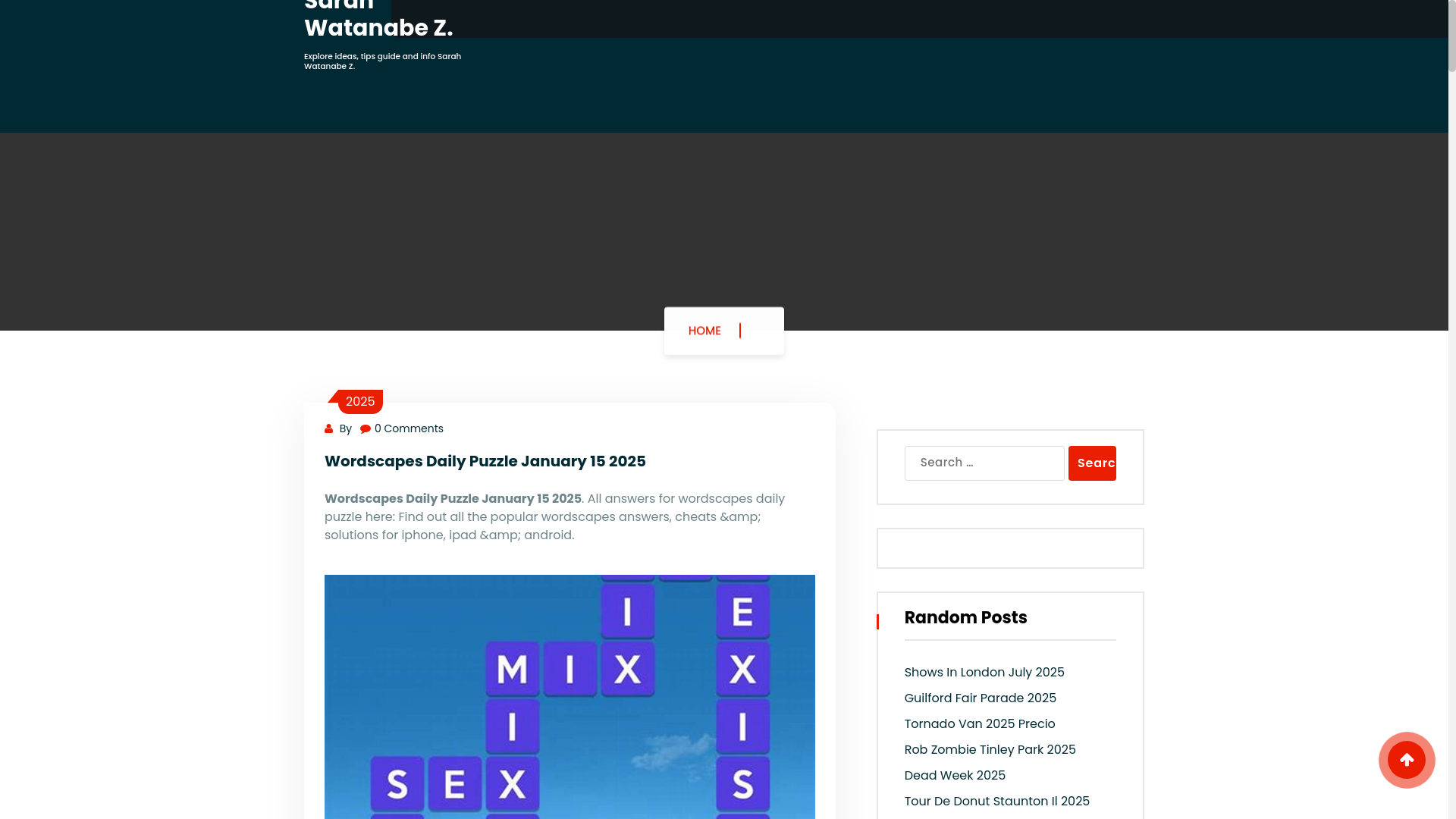 website screenshot of https://sarahwatanabez.pages.dev/