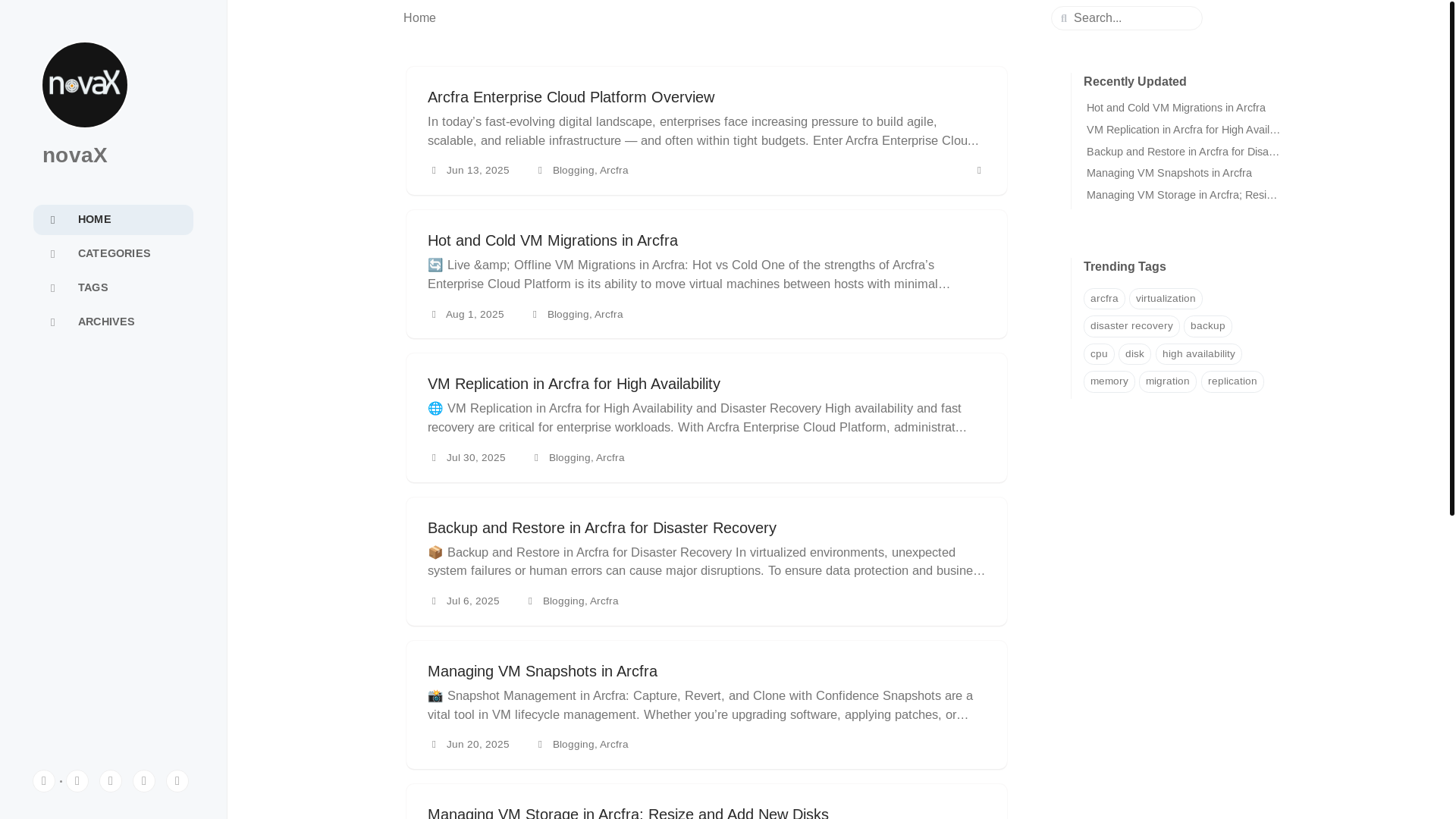 website screenshot of https://blog-novax.pages.dev/