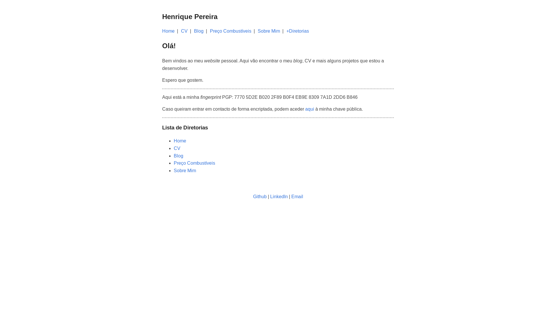 website screenshot of https://www.hgpereira.com/