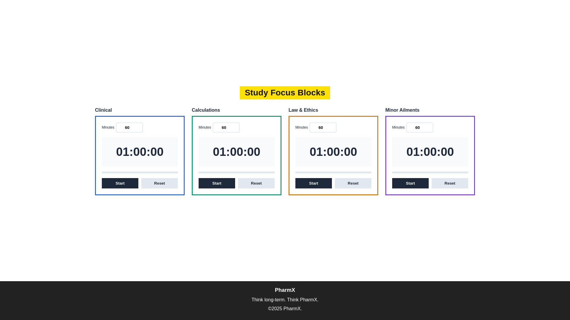 website screenshot of https://study-focus-blocks.pages.dev/