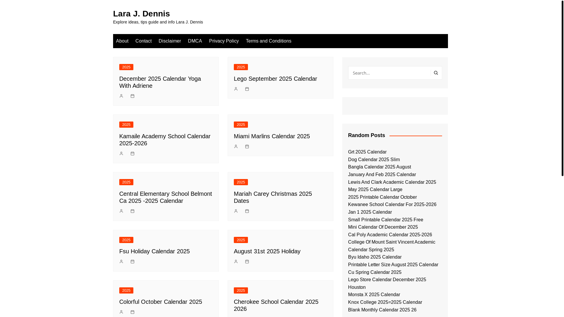 website screenshot of https://larajdennis.pages.dev/